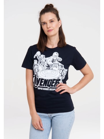 Logoshirt T-Shirt Marvel Comics - Avengers in dunkelblau