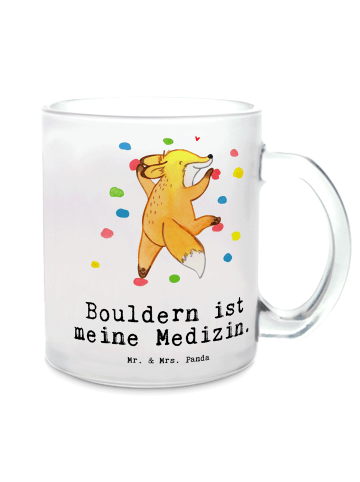 Mr. & Mrs. Panda Tee Tasse Fuchs Bouldern mit Spruch in Transparent