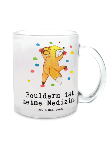 Mr. & Mrs. Panda Teetasse Fuchs Bouldern mit Spruch in Transparent