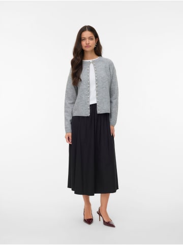Vero Moda Strickjacke in Medium Grey Melange