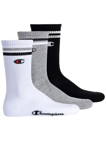 Champion Socken 3er Pack in Schwarz/Weiß/Grau