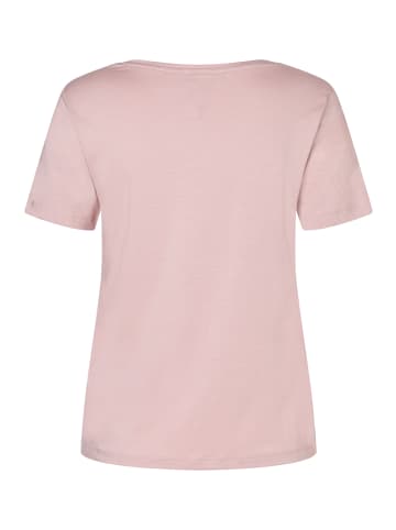 More & More Wording Shirt mit Strasssteinchen in dusty rose