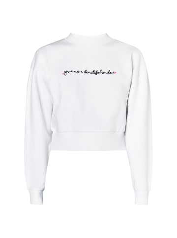 myMo Sweatshirt Cropped in Weiss