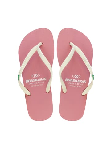Brasileras Zehentrenner "Classic Combi W SS19" in Pink/Weiß