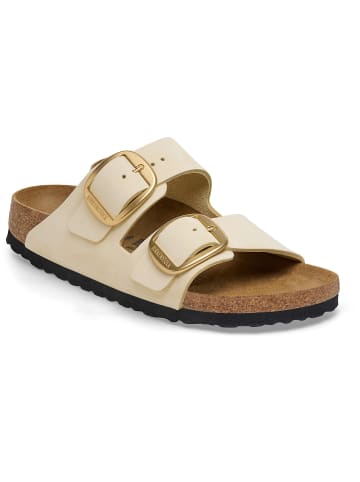 Birkenstock Sandale Arizona Big Buckle Nubuck Leather in Beige