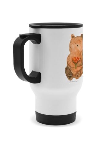 Mr. & Mrs. Panda Thermobecher To Go Bär Dankbar ohne Spruch in Weiß