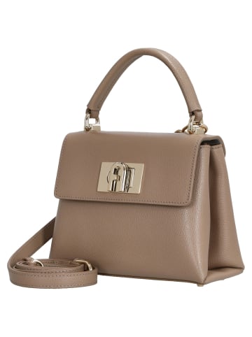 Furla 1927 Mini Top Handle - Abendtasche 21 cm (cognac) in greige