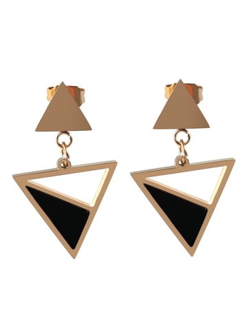 Adeliás Damen Ohrringe – Ohrstecker aus Edelstahl in gold