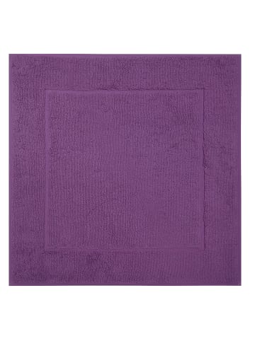 Framsohn 2er Set: Zwirnfrottier Badematte "BASIC" in purple (L) 67 x (B) 67 cm