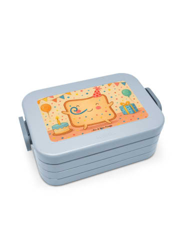 Mr. & Mrs. Panda Bento Box Toast Party Design ohne Spruch in Blau Pastell