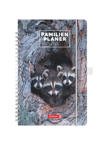 BRUNNEN Familienplaner A5 1 Woche/2 Seiten Hardcover-Einband Blossom 2026