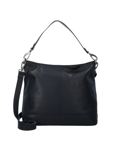 The Chesterfield Brand Wax Pull Up Schultertasche Leder 32 cm in schwarz