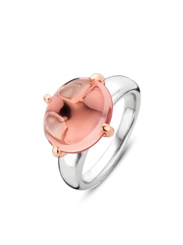 Ti Sento Milano Ring "mit Kristall oval nude" in Silber