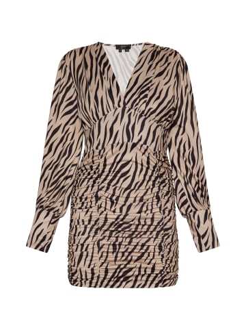 faina Damen Langarmkleid in Beige