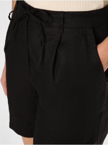 OPUS Leinenshorts Marilla in schwarz