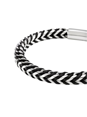 Breil Armband shackle silber, schwarz