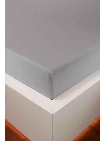 bellana jersey Spannbetttuch Edel-Jersey Elasthan in silber