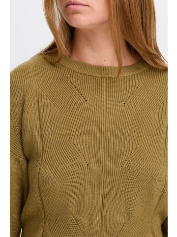 ICHI Strickpullover IHBOSTON Loose fit in Lizard