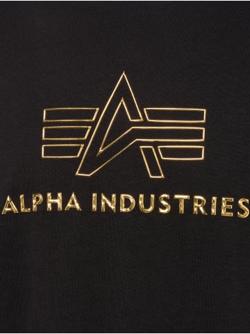 Alpha Industries T-Shirt in schwarz gold