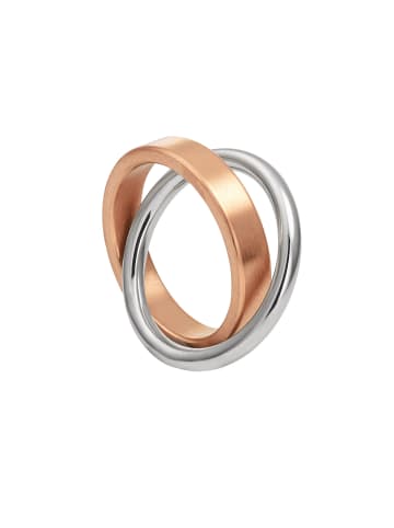 Steel_Art Fingerring Duplex goldfarben in Rosegoldfarben