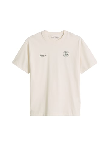 Marc O'Polo MOP Club '67 Football T-Shirt, Heavy Jersey, Oversize in White Cotton