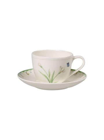 Villeroy & Boch Kaffeetasse mit Untertasse Colourful Spring 230 ml in bunt