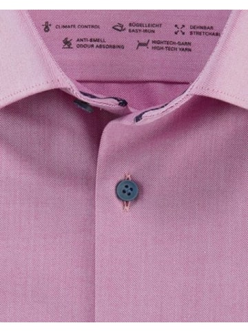 Level Langarm FreizeitHemd für Herren in Rosa