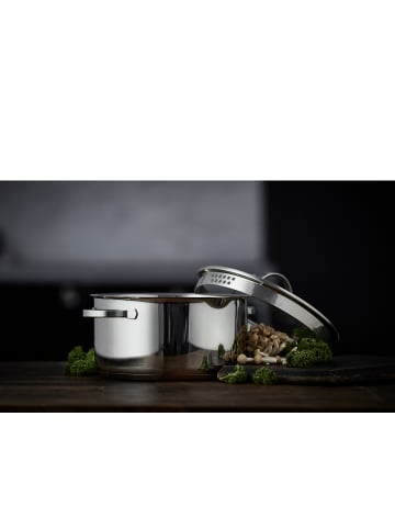 Funktion Kochtopf in Glänzender Stahl