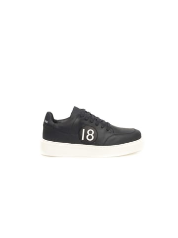 Cerruti 1881 Blau Rindsleder Herren Sneaker