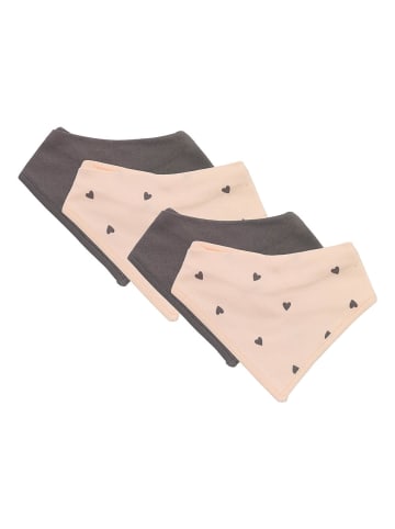 Schlummersack Bandana / Halstuch aus Bio-Baumwolle 4er-Pack in Rosa