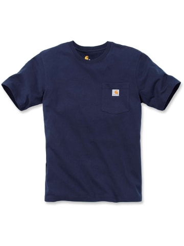 CARHARTT  T-Shirt "WW Pocket 103296" in Blau