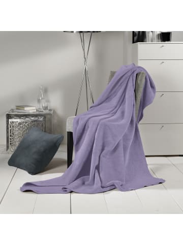 Erwin Müller Baumwolle Wohndecke in flieder