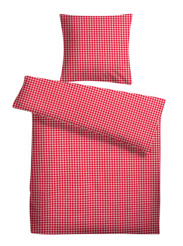 Carpe Sonno Seersucker Bettwäsche in Rot Weiß