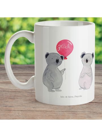 Mr. & Mrs. Panda Mehrwegbecher Koala Luftballon ohne Spruch in Weiß