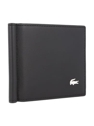 Lacoste FG Geldbörse Leder 11.5 cm Geldscheinklammer in noir