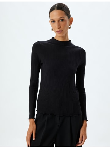 KOTON T-shirt in Schwarz