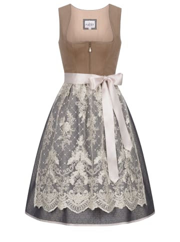 Nübler Midi Dirndl Geelke in Braun