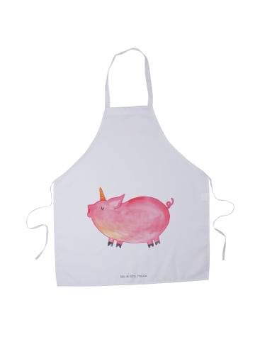 Mr. & Mrs. Panda Küchenschürze Einhorn Schwein ohne Spruch in Weiß