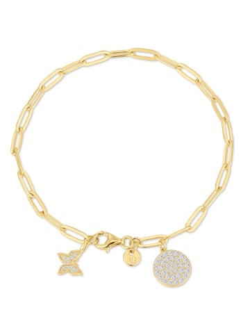 Glanzstücke München Armband aus Sterling Silber mit Zirkonia in gelbgold