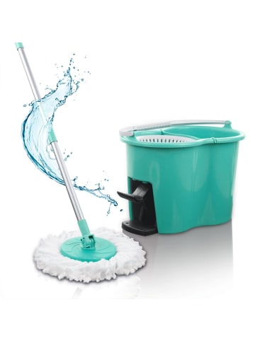 Clean Maxx Power-Wischmopp türkis Blau