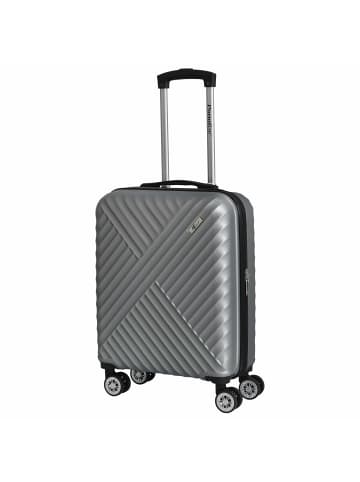 Paradise by CHECK.IN Kingston - 4-Rollen-Kabinentrolley 55 cm (lila) in silber