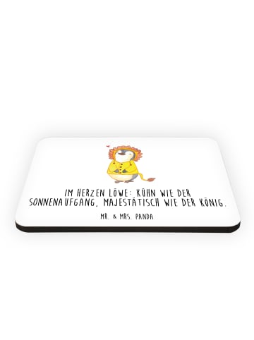 Mr. & Mrs. Panda Magnet Löwe Astrologie mit Spruch in Weiß