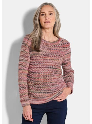 GOLDNER Baumwoll-Pullover in Multicolor in bunt / gemustert