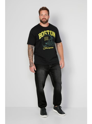 Boston Park Kurzarm T-Shirt in schwarz