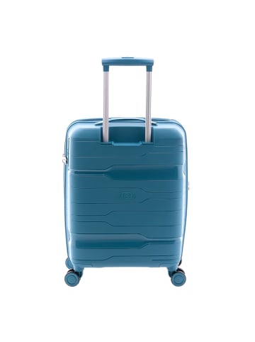 Gladiator 3800 4 Rollen Kabinentrolley 55 cm mit Dehnfalte in bondi blue