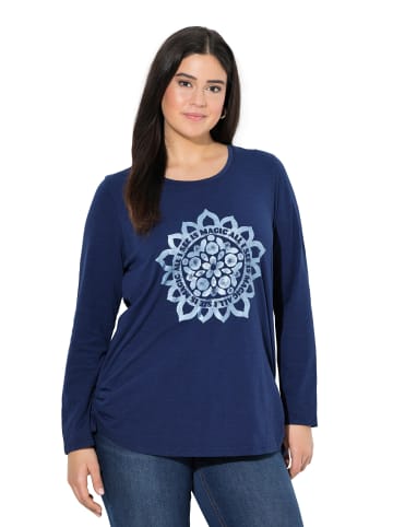 Ulla Popken Langarmshirt in tintenblau
