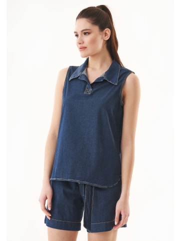 Organication Bluse "WOR15118" in Dunkelblau