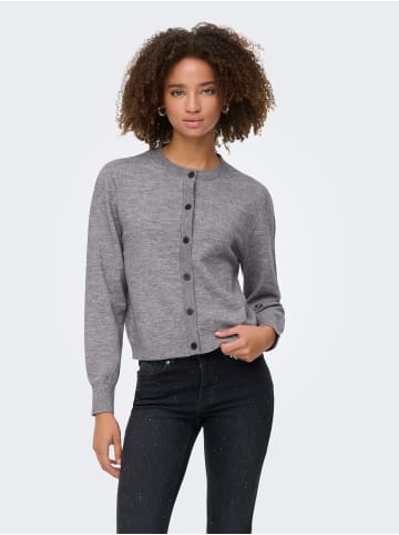 ONLY Strickjacke in Medium Grey Melange