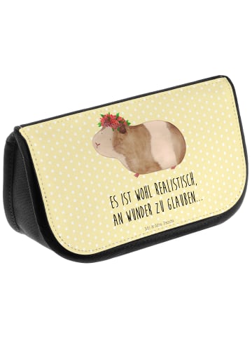 Mr. & Mrs. Panda Kulturtasche Meerschweinchen Weisheit mit Spruch in Gelb Pastell