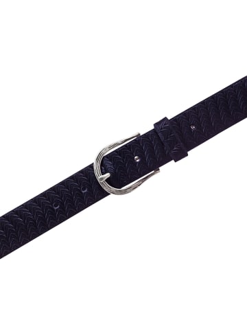 b.belt Gürtel Leder navy